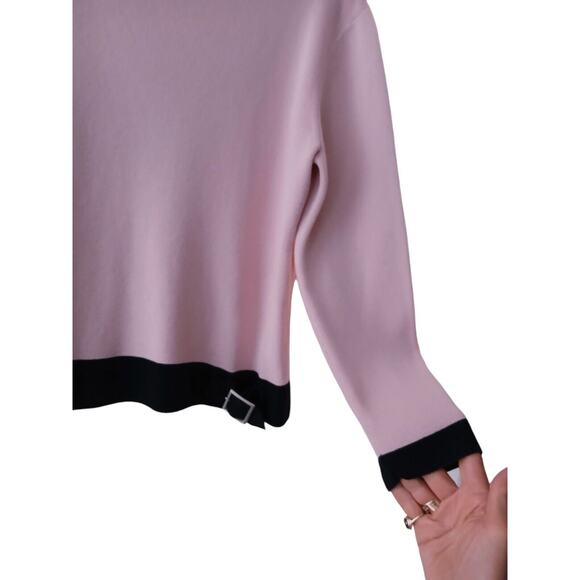 Y2k Sweater Sz PL PINK Knit Pullover Corporate Old Money Chic Career Vintage - Picture 3 of 13